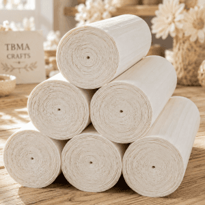 Premium Natural White Sola Wood Sheet Rolls – Eco-Friendly DIY Craft & Flower Making Supplies